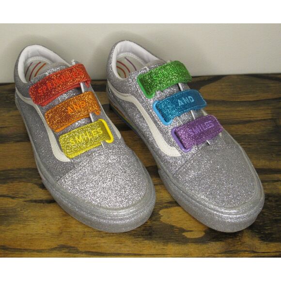 Vans Old X Flour Shop by Amirah Kassem Sprinkle and Smiles Glitter Shoes - Picture 2 of 12